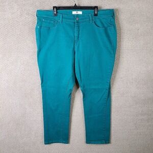 Levis 512 Jeans Womens 24‎ Blue Perfectly Shaping Skinny Teal Denim Stretch